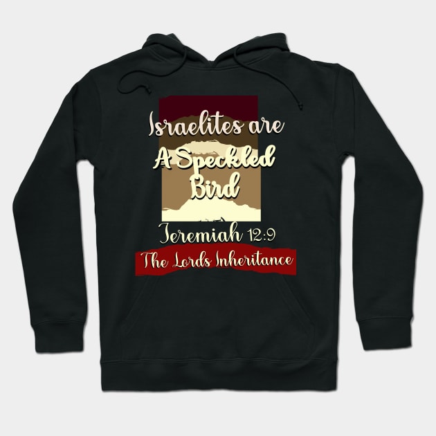 Israelites Are A Speckled Bird Jeremiah 2:9 Hoodie by Sons of thunder